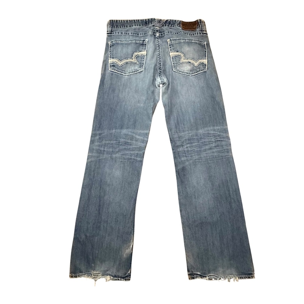 Big Star Pioneer Regular Boot Cut Jeans Mens 36R Medium Wash Buckle DMP10HCRSVY - Picture 2 of 16